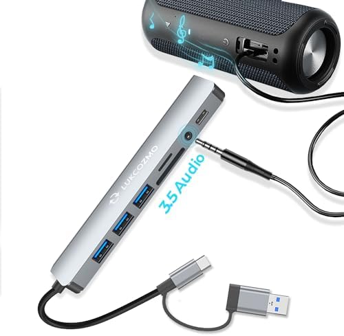 Elevate Your Digital Workspace with the Ultimate 7-in-1 USB C Hub & USB Splitter – Lightning-Fast Data Transfer for Mac Book, Dell, HP Laptops, and Smartphones – All-in-One Port Extender Featuring TF/SD Card Reader and Audio Output – Compact, Durable Accessory for Seamless Connectivity and Enhanced Productivity
