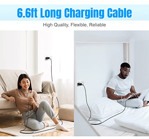 Ultimate 5-Pack 6 ft USB C to C Fast Charging Cables – 60 W Power Delivery for i Phone 16 Series and Galaxy S25, S24, S23, S22 – Durable, Flexible, High-Speed Charging Solution in Sleek White Design for Home & On-the-Go Use