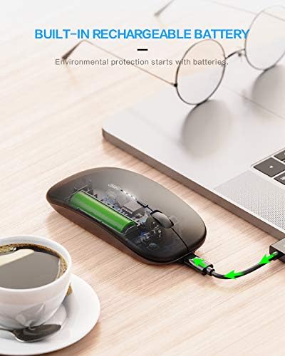 Elevate Your Productivity with the INPHIC M1 II Tri-Mode Wireless Mouse – Lightweight 80 g Bluetooth 5.0/4.0 & USB Connectivity, Ergonomic Design, Visible Battery Indicator & Type-C Charging for Windows, Mac, Tablets & Laptops – Sleek Black Finish for Ultimate Versatility