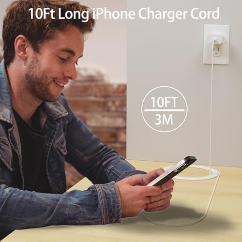 30 W USB-C Fast Charging Wall Charger with 10 FT Type C Cable – Ultimate Power Solution for i Phone 16 Pro Max, i Pad Pro/Air, Galaxy S25/S24 – Superior Speed, Versatile Compatibility & Long-Lasting Durability for All Your Charging Needs