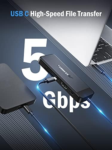 Lemorele 10-in-1 USB C Hub Adapter for Mac Book Pro & Air – Ultimate Multiport Solution with 4 K HDMI, Gigabit Ethernet, 100 W Power Delivery & Fast USB 3.0 Transfer – Perfect for Windows, i Pad & More – Unmatched Connectivity & Speed for Professionals