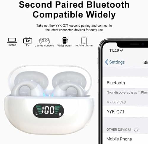 Experience Unmatched Comfort with True Wireless Earbuds for Small Ears – Bluetooth 5.1 Headphones with 48-Hour Playtime, IPX7 Waterproof Rating & Noise Cancelling Mic – Perfect for i Phone, Samsung & Galaxy Users – Stylish Rose Gold Design for Men and Women