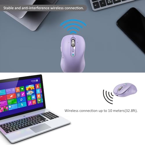 Elevate Your Productivity with the L570 Wireless Bluetooth Mouse – Portable, Rechargeable, and Multi-Device Compatible for Seamless Navigation Across Mac Book Air/Pro, i Pad, Laptop, and Computer – Featuring 4-Level DPI, Ergonomic Design, Silent Click, and 4-Way Scrolling for Ultimate Comfort and Precision