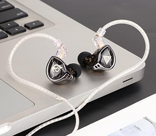 Elevate Your Audio Experience with Linsoul QKZ x HBB Hi-Fi In-Ear Monitor Earphones – Premium 10 mm Titanium-Coated Diaphragm for Superior Sound Clarity, Semi-Open Cavity Design for Natural Soundstage, Detachable Silver-Plated Cable for Enhanced Durability, and Noise-Canceling Technology for Immersive Listening – Perfect for Audiophiles and Music Lovers with Built-In Mic for Calls and Versatile Device Compatibility.