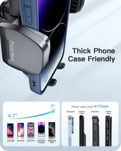 APPS2 Gooseneck Car Phone Holder Mount – Universal Dashboard & Windshield Suction Cup Cradle with Anti-Shake Stabilization for Optimal Stability and Visibility – Compatible with All Smartphones and Thick Cases – Sleek Carbon Fiber Design for Modern Vehicles