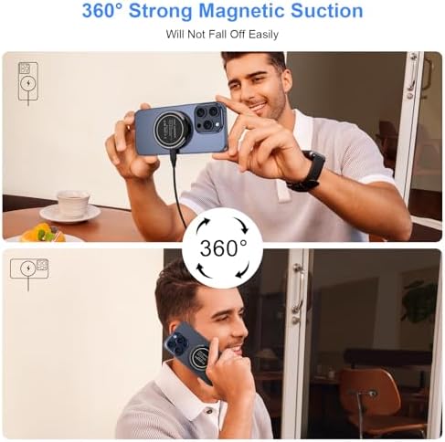 S24 Plus 15 W Magnetic Wireless Fast Charger – Ultimate Charging Solution for Samsung Galaxy S25 Ultra, i Phone 16/15/14 Pro Max, and Google Pixel Devices – Sleek, Portable Design for Effortless Power Delivery and Enhanced Compatibility