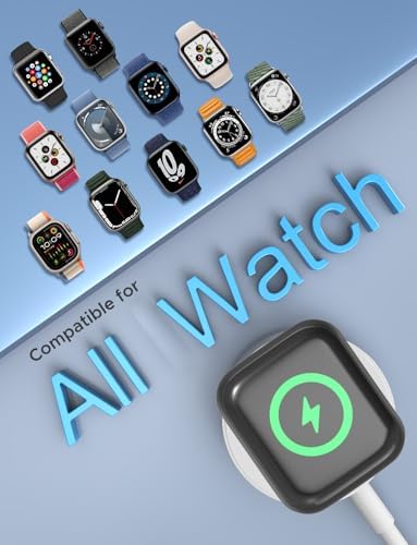 Revolutionize Your Apple Watch Charging: 6.6 ft USB-C Magnetic Charger with 20 W Power Block – Ultra-Fast, Reliable Connection for All Apple Watch Series Models Including Ultra – Stylish White Design for Effortless Convenience and Functionality