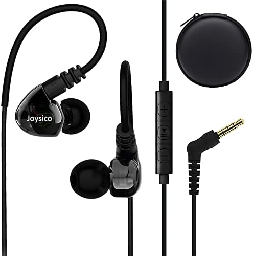 Lightweight Purple Sport Earbuds for Small Ears: Noise-Isolating, Comfortable Fit with Earhooks for Kids and Women, Perfect for Running and Workouts, Hands-Free Mic and Volume Control for Seamless Connectivity