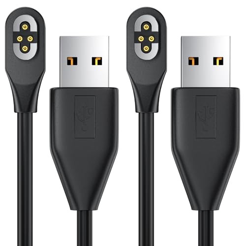 Charging Cable Compatible with SHOKZ OpenSwim Pro S710,Open-Ear Headphones Magnetic USB 4-Pin Charger Cord Cable for Shokz OpenSwim Pro S710(2Pack, 3.3ft) – Enhanced Compatibility and Speed