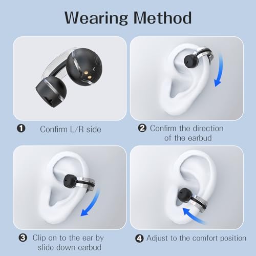 Tocnoda Open Ear Wireless Earbuds – Ultra-Lightweight Bluetooth 5.3 Headphones for Active Lifestyles, IPX7 Waterproof Design with Immersive 360° Sound for Running, Gym Workouts, and Outdoor Adventures – Perfect Compatibility for All Devices