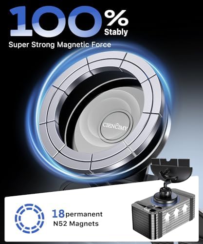 Mag Safe-Compatible CD Car Mount for i Phone 16, 15, 14, 13, 12 Pro Max & Plus – Durable Magnetic Holder with Metal Hook for Enhanced Stability & Safety – Effortless Installation & Hands-Free Navigation Accessory for Modern Vehicles