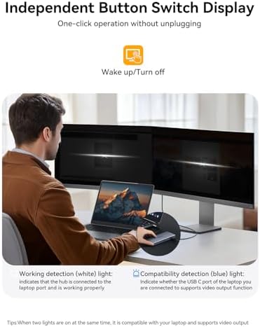 Transform Your Workspace with the Ultimate 9-in-1 USB C Hub Multiport Adapter for Mac Book Pro & Air – High-Speed 4 K HDMI Output, 100 W Power Delivery, and Effortless Connectivity for i Pad Pro, i Mac, and More – Enhance Productivity with 5 USB Ports and SD/TF Card Reader for Seamless Data Transfer and File Access