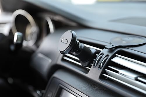 Ultimate Hands-Free Magnetic Car Phone Holder by isuke – Adjustable Mount for Smartphones 4-7.2 Inches – Military-Grade Stability with Double Hooks – 360-Degree Rotational Design for Enhanced Viewing – Perfect for GPS Navigation and Call Management – Durable, Sleek Finish Ideal for Any Vehicle Interior – Elevate Your Driving Experience with This Essential Accessory for Safety and Convenience