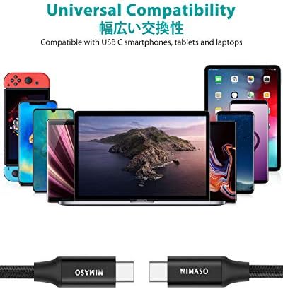 NIMASO USB C 3.1 Gen 2 Cable – 10 Gbps Data Transfer & 4 K Video Output | 100 W PD Fast Charging for i Phone 16, Mac Book, i Pad Pro 2020 & More | Ultimate Versatility for Modern Devices | Unmatched Durability & Speed for Seamless Connectivity