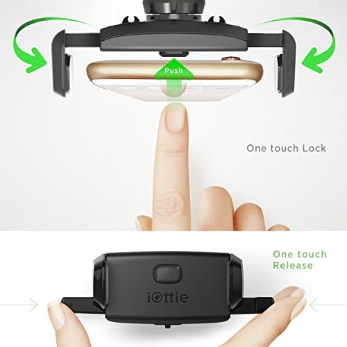 Compact i Ottie Easy One Touch Mini Air Vent Car Mount Holder for i Phone and Samsung Smartphones – Effortless One-Touch Operation, Enhanced Stability, and Universal Compatibility for Safe Driving and Navigation – Perfect for i Phone Xs Max, Galaxy S10 E, Note 9, and More – Dimensions 2.2 x 4.8 x 5.7 Inches – Ideal Vehicle Accessory for a Modern Lifestyle
