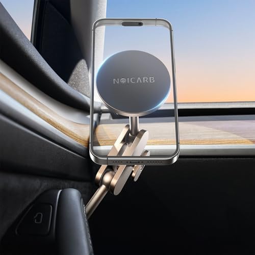 Mag-Safe Magnetic Phone Mount for Tesla Model Y & Model 3 – Effortless Door-Install Car Holder for i Phone 12/13/14/15/16 – Ultimate Driving Safety & Seamless Accessory Integration for Enhanced Navigation Experience