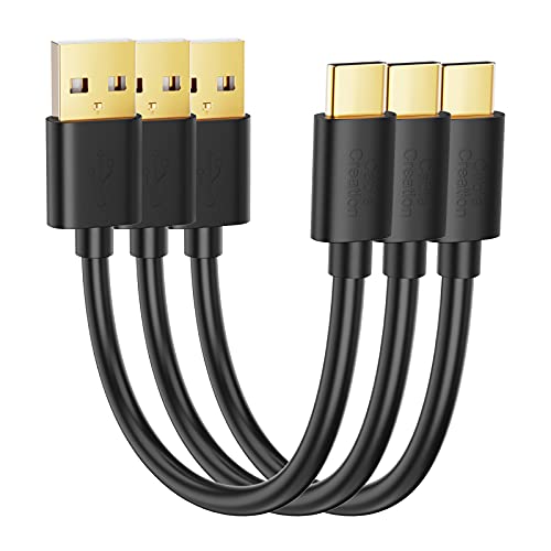 Premium 3-Pack 6-Inch USB C Cables for Fast Charging and Data Transfer – Universal Compatibility for Galaxy S23, i Phone 15/16, i Pad Pro/Mini, PS5 Controllers – Portable & Durable Type-C Cord Set for Effortless Connectivity and Clutter-Free Charging
