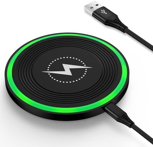 Fast 15 W Wireless Charging Pad for Android Phones – Premium Charger Station Compatible with Motorola Moto G Razr Ultra, Moto G Stylus/Power 5 G (2024/2025), Moto Edge, and Samsung Galaxy S25, Z Flip 6/7, Z Fold 7 – Sleek, Safe, and Portable Design for Effortless Charging Convenience