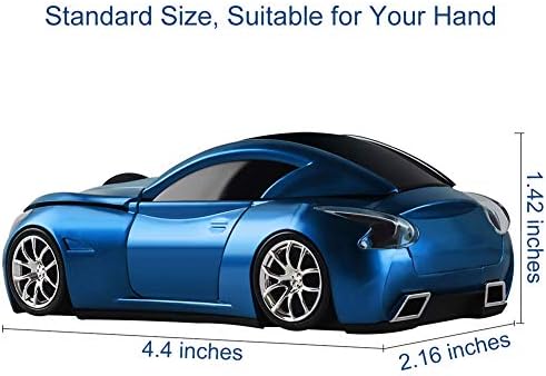 Sleek Yellow Wireless Car Mouse – Cool Sports Car Design for Enhanced Precision with 1600 DPI Optical Technology | Lightweight & Portable USB Receiver Mouse for Laptops, PCs, and Travel | Perfect Gift for Tech Lovers and Professionals