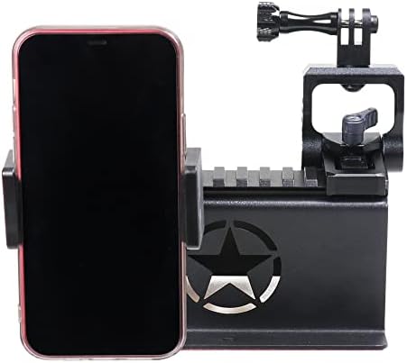 BESTAOO Dash Mount Phone Holder for 2018+ Jeep Wrangler JL & 2020+ Gladiator JT & 2021 Ford Bronco – Innovative Single Ball Design for Picatinny Rail Compatibility, Secure and Adjustable Phone Mount for Enhanced Driving Safety and Convenience