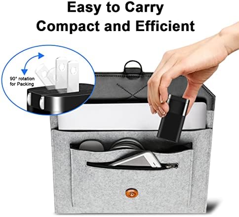 Experience Unmatched Power and Portability with the 65 W Ga N USB-C Charger for Microsoft Surface Devices – Ultra-Compact, High-Speed Charging Solution for Surface Pro, Go, and Laptop Series – Features 6 ft Durable Nylon Cable for Optimal Connectivity – Advanced Multi-Protocol Support Ensures Compatibility with All Your Devices, Including Smartphones and Tablets – Perfect for Home Use and Travel with 50% Size Reduction Compared to Standard Chargers – Enjoy Rapid Charging with Cutting-Edge Ga N Technology – UL Listed for Maximum Safety Assurance – Ideal for Professionals on the Move Seeking Speed and Reliability in a Sleek Black Design – Elevate Your Charging Experience and Enhance Device Performance with This Versatile Charger, Supporting Multiple USB-C and USB-A Protocols for All Your Power Needs.