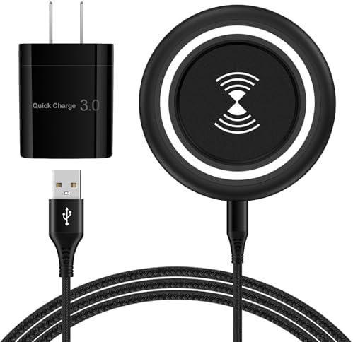 Ultra-Fast 15 W Wireless Charging Pad for Samsung Galaxy S25 Series and Google Pixel 9 – Sleek, Non-Slip Design with Quick Charge 3.0 Adapter – Charge Your Device Faster and Safer – Ideal for Nightstand Use and All Smartphone Cases – Compact and Portable Wireless Charging Station for Android and i Phone – Enhanced Stability with Silicone Surface – Overheat and Short Circuit Protection for Reliable Performance – Perfect for Home or Travel