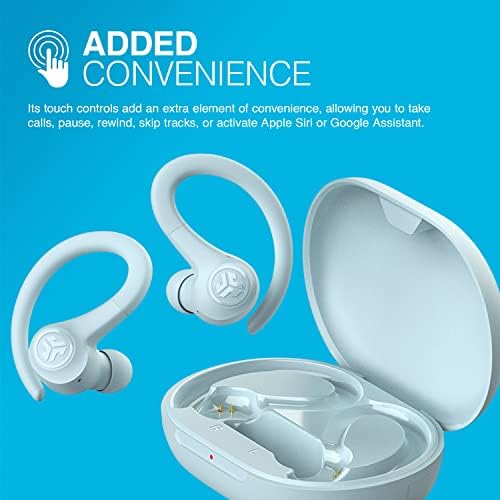 JLab Go Sport+ Wireless Workout Earbuds – Unrivaled 35+ Hour Bluetooth Battery Life, C3 Clear Calling Technology for Distinct Conversations, and Secure Earhook Design for Unyielding Stability During Workouts – Elevate Your Sound Experience with 3 Adjustable EQ Settings and Broad Device Compatibility in Sleek Graphite Finish