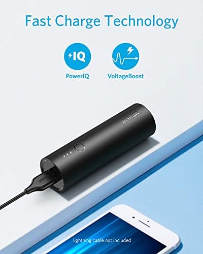 Anker Power Core 5000 m Ah Ultra-Compact Portable Charger – High-Speed External Battery for i Phone, i Pad, Samsung Galaxy & More – Reliable Charging Solution with Enhanced Device Compatibility and Safety Features