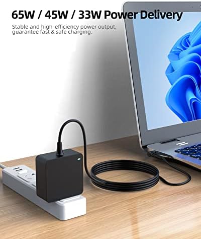 Premium UL Listed Charger for Lenovo Yoga Ideapad 710, 720, 510, 520, 530 – 65 W & 45 W Power Adapter with Enhanced Compatibility & Safety Assurance, Perfect for Reliable Laptop Performance and Fast Charging Solutions