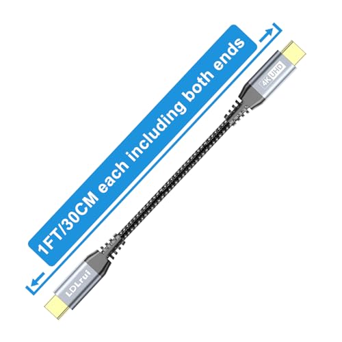 High-Speed USB C Cable 3-Pack: 20 Gbps Data Transfer, 4 K@60 Hz UHD Display & 100 W Fast Charging – Versatile Lengths (1 FT, 3 FT, 6 FT) for Ultimate Compatibility with Dell, Samsung T7, Sandisk & More