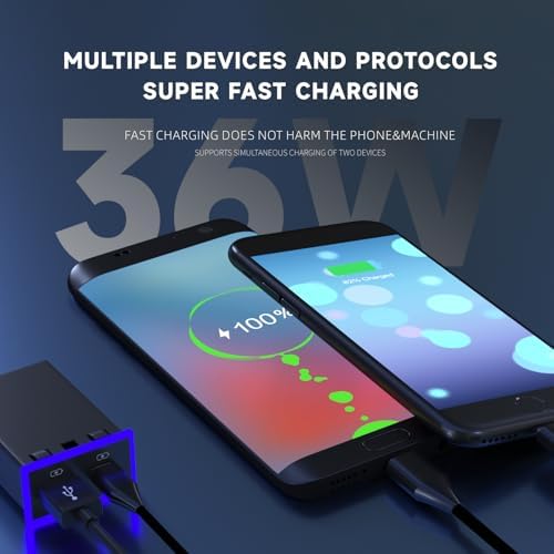 High-Speed Car Charger for Toyota with PD 3.0 USB Type-C Fast Charging & LED Light Show – Ultimate Power Adapter for Modern Devices, Enhanced Durability & Compatibility for Seamless Travel