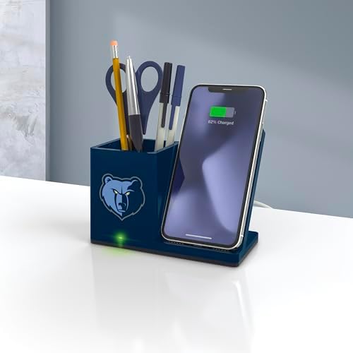 SOAR Smart Wireless Charger & Stylish Desktop Organizer – Fast 10 W Charging for Qi-Enabled Devices, Clutter-Free Workspace Solution with Built-in Storage and Safety Features