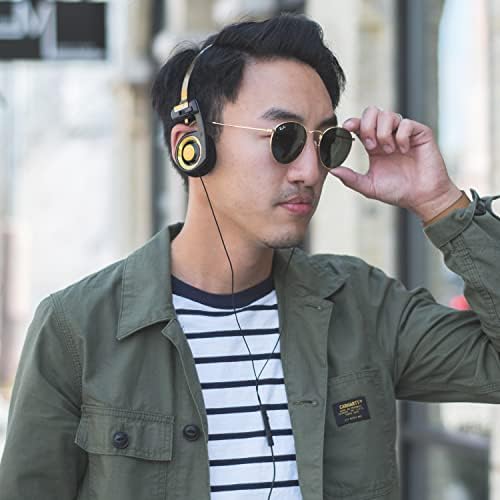 Koss Porta Pro Limited Edition On-Ear Headphones in Rhythm Beige – Exceptional Audio Fidelity for Enthusiasts and Casual Listeners – In-Line Microphone with Touch Control & Volume Adjustment – Vintage Aesthetic Meets Modern Technology – Durable Hard Carry Case for Optimal Portability and Protection – Perfect for Everyday Use and On-the-Go Listening