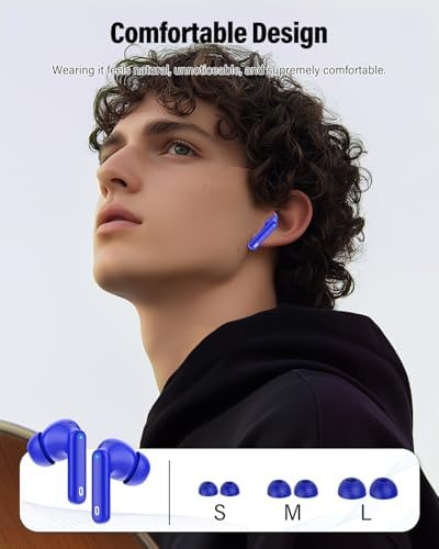 Elevate Your Audio Experience with Rose Gold Wireless Earbuds – Bluetooth 5.4 Connectivity, IP7 Waterproof Protection, and 36-Hour Playtime – Perfect for Active Lifestyles, Sports, and Seamless Communication – Stylish Comfort and Superior Noise-Cancellation for Uninterrupted Listening