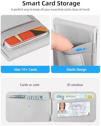 Magsafe Wallet Stand for iPhone 16/15/14/13/12 Series, Adjustable Stand with ID Window, 4 Card Slots, 10 Card Holder, Vegan Leather RFID Blocking Wallet, Red – Enhanced Compatibility and Speed