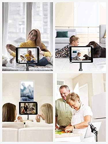Ultimate Aluminum Alloy Tablet Tripod Stand with 360° Rotation and Adjustable Height – Versatile Holder for 7.9-11 Inch Devices, Ideal for Work, Streaming, and Presentations – Lightweight, Durable, and Portable i Pad Support for Enhanced Stability and Comfort