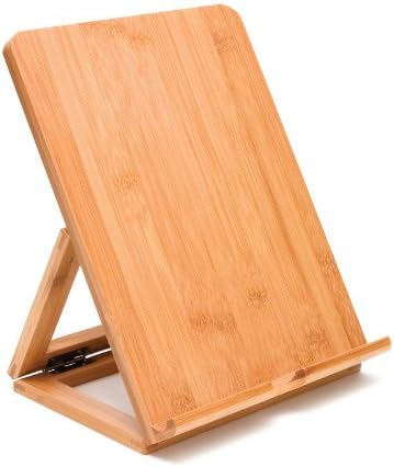 Eco-Friendly Bamboo Wood Folding Tablet Stand for i Pad, Samsung, Nexus & Nintendo Switch – Adjustable Portable Holder with Ergonomic Design for Enhanced Viewing Comfort and Style