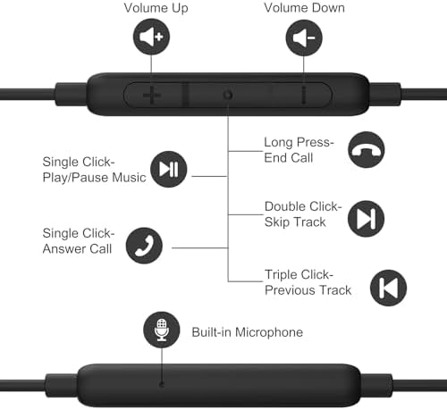 USB C Wired Earbuds with HD Microphone – Premium Noise-Isolating In-Ear Headphones for i Phone 16/15 Pro Max & Samsung Galaxy Devices – Exceptional Sound Quality & Integrated Volume Control – Lightweight, Portable Design for Music & Calls – Enhanced Compatibility with Galaxy Z Flip 5, Pixel 8, and More