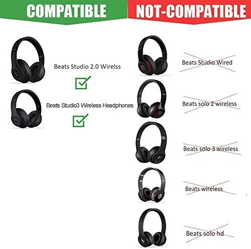 Premium Foam Replacement Headband Cushion Pad for Beats Studio3 Wireless & Studio 2.0 Over-Ear Headphones – Comfort-Enhancing Gold Accessory for Enhanced Listening Experience and Durability