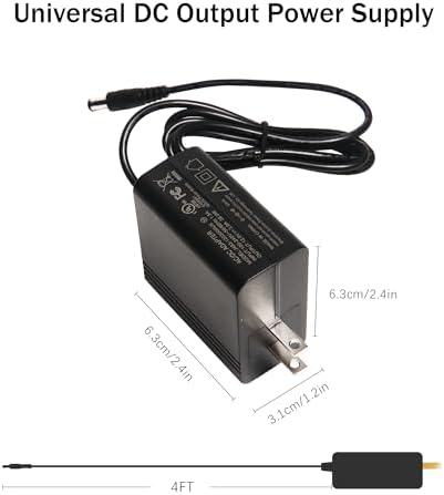 12 V High-Efficiency Power Supply Adapter – Versatile AC to DC Converter for LED Lighting and Low-Voltage Applications – 3 A Compact Design with Advanced Safety Features for Reliable Performance and Easy Installation