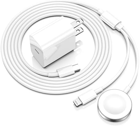 Upgrade Your Charging Experience with the Dual-Function 2-in-1 USB C Fast Charger for i Phone and Apple Watch – 6 FT Magnetic Cable & 15 W MFi Certified Wall Adapter, Perfect for Home and Travel Power Solutions, Seamlessly Compatible with All Apple Watch Series and i Phone 14 Upgrade Your Charging Experience with the Dual-Function 2-in-1 USB C Fast Charger for i Phone and Apple Watch – 6 FT Magnetic Cable & 15 W MFi Certified Wall Adapter, Perfect for Home and Travel Power Solutions, Seamlessly Compatible with All Apple Watch Series and i Phone 14