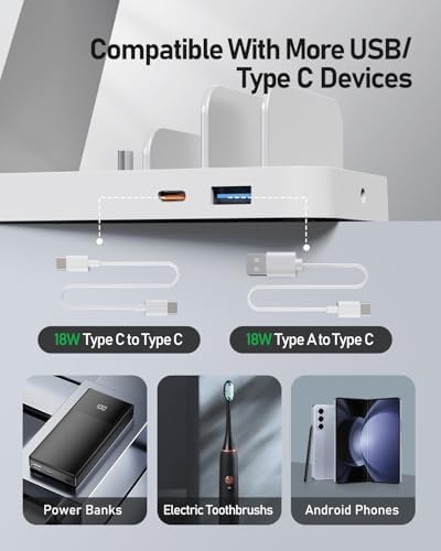 Ultimate 5-in-1 Wireless Charging Station for Samsung Devices – Fast Multi-Device Charger for Galaxy S25, S24, S23, S22, S20, Note Series, Z Fold 6, Galaxy Watch 7, 6, 5 & Buds – Sleek White Design for Home & Office with Enhanced Safety Features and Portability