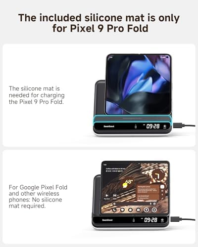 Ultimate Multi-Device Charging Station for Pixel 9 Pro Fold, Pixel Watch & Buds – Fast Wireless Charger Hub for Seamless Power-Up of Pixel Devices and Fitbit Versa Series, Compact Design for Home & Office Use