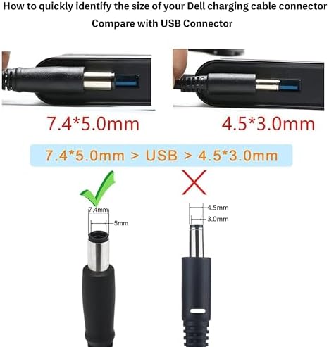High-Speed 19.5 V Power Supply Car Charger for DELL Laptops – Universal Compatibility for Latitude, XPS, Inspiron & Precision Models with 18 W USB QC3.0 Fast Charging – Ideal for Cars, Trucks & RVs