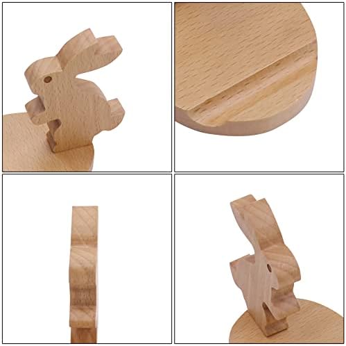 Whimsical Dog-Themed Wooden Phone Stand – Charming Desk Accessory for Mobile Devices, Perfect Gift for Pet Enthusiasts, Stylish and Functional Home Office Decor with Stable Anti-Slip Base for Enhanced Productivity and Optimal Viewing Experience