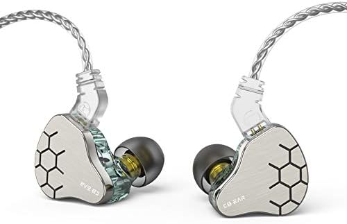 Kinboofi KBEAR Rosefinch Aqua Green Wired In-Ear Headphones – High-Performance Noise-Canceling Earbuds with Aviation-Grade Zinc Alloy Construction and Detachable Cable for Custom Audio – Perfect for Singers and Audiophiles Seeking Unmatched Sound Clarity and Comfort