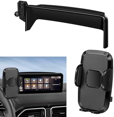 Peleus Premium Car Phone Holder for 2023-2025 Honda Accord Hybrid – Custom Fit Smartphone Mount for 12.3-Inch Screens – Effortless One-Handed Operation & Unmatched Stability – Ideal Accessory for Enhanced Driving Safety and Convenience