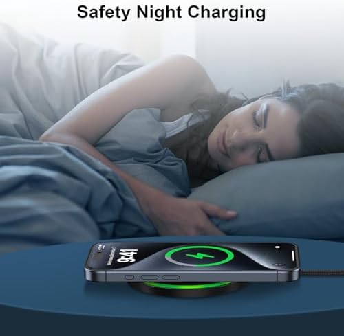 Google Pixel 9 A Wireless Fast Charging Pad – 15 W Charger Compatible with Google Pixel 9, 8, 7 Pro XL & Samsung Galaxy S25, S24 Ultra – Sleek Design with Intelligent Charging for Home & Travel Use – Non-Slip Surface for Secure Charging