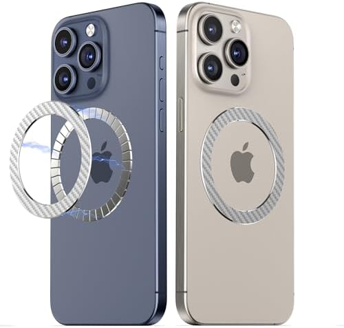 Mag Safe Magnetic Ring Stickers – Dual Pack for Superior Wireless Charging and Secure Mounting – Sleek Blue Titanium Design – Universal Compatibility for All Mag Safe Devices – Effortless Grip and Enhanced Mobile Efficiency – Elevate Your Smartphone Experience Now!