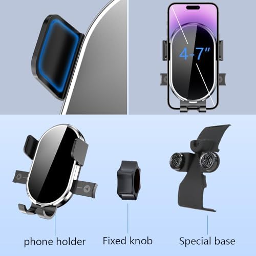 Ford Mustang Mach-E 2021-2025 Premium Car Phone Holder – 360-Degree Rotating Dashboard Mount for Enhanced Navigation & Hands-Free Use – Durable, Easy Installation Mobile Phone Cradle Accessory for Optimal Driving Experience